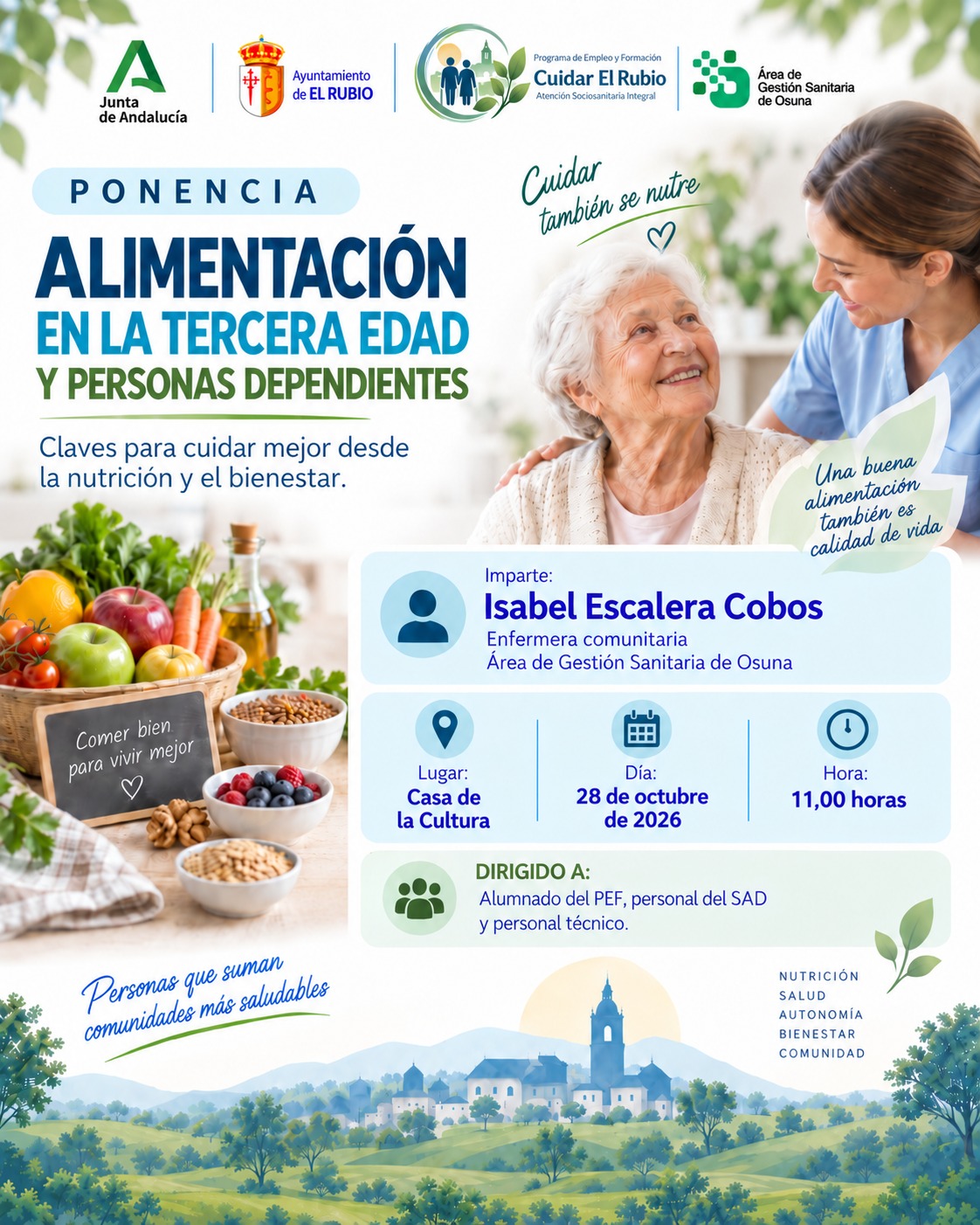 ALIMENTACIÓN EN LA TERCERA EDAD Y PERSONAS DEPENDIENTES