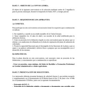 1.-ABIERTO EL PLAZO PARA LA CONTRATACIÓN TEMPORAL