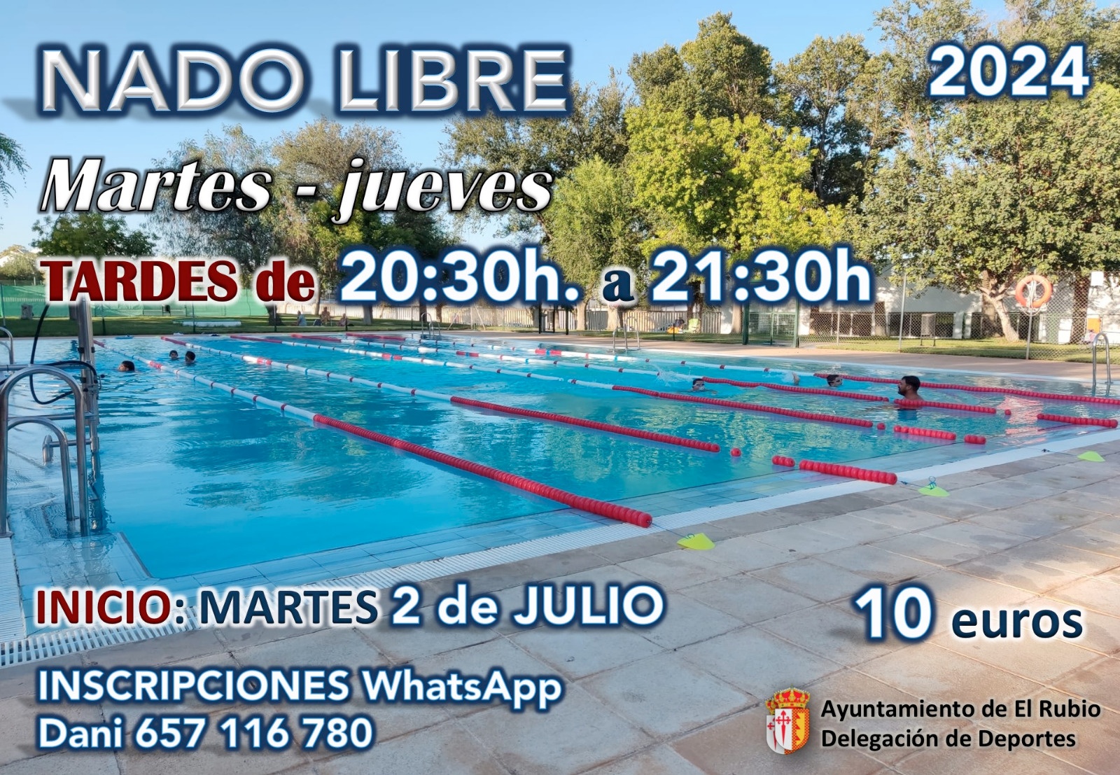 2.-INICIO DE CURSOS EN LA PISCINA MUNICIPAL EL RUBIO TEMPORADA 2024