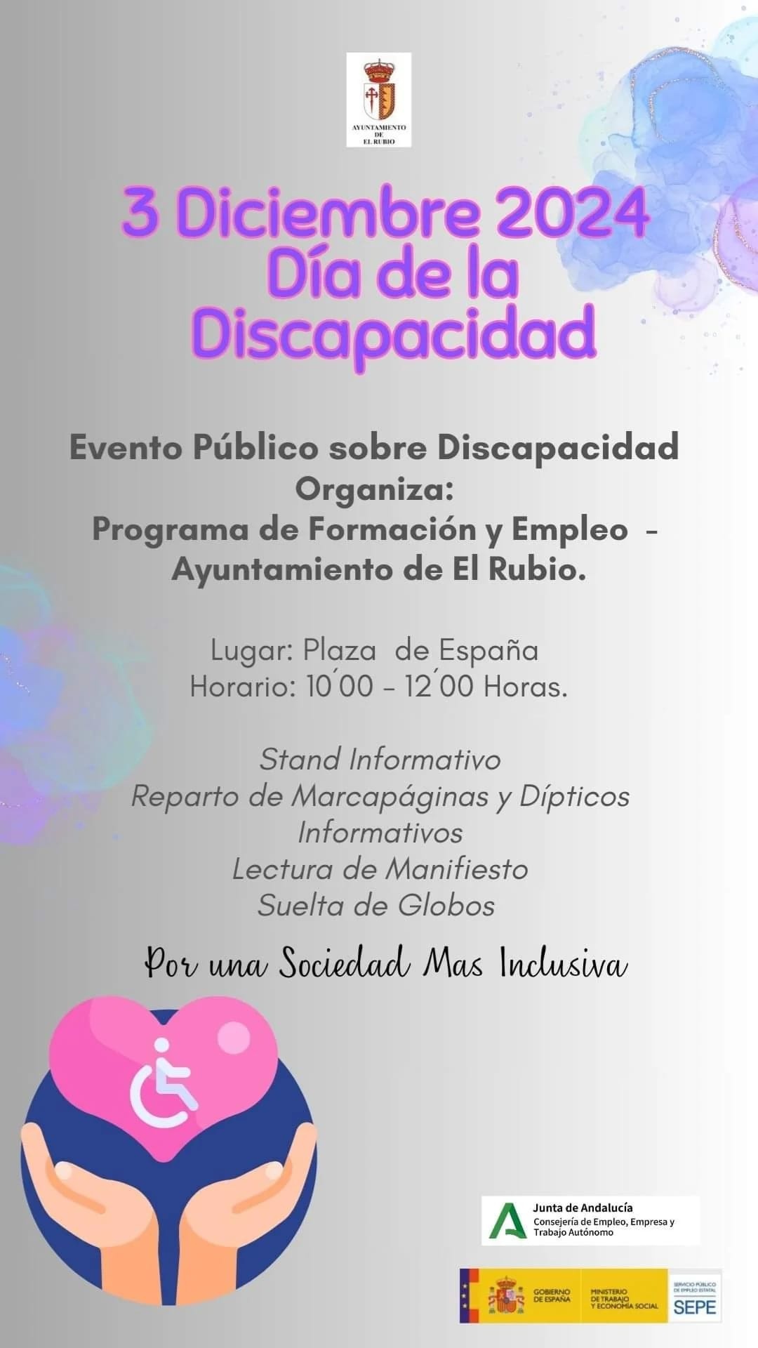 3 DICIEMBRE 2024  DÍA DE LA DISCAPACIDAD