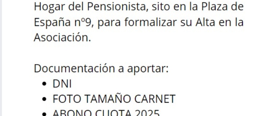 ASOCIACIÓN DE MAYORES DE EL RUBIO