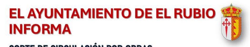 CORTE DE CIRCULACIÓN POR OBRAS