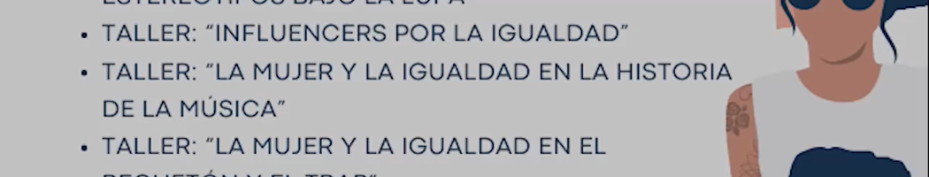 Talleres en los centros educativos de la localidad con motivo del Día de la Mujer.