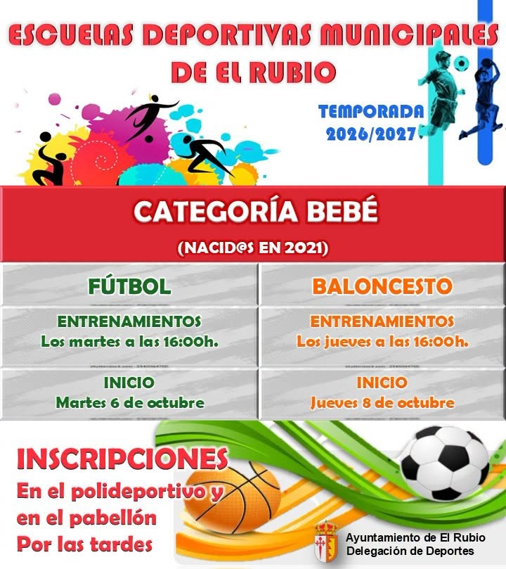 ESCUELAS DEPORTIVAS CATEGORÍA BEBÉ