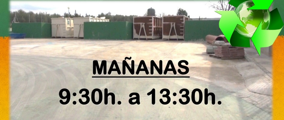 Horario de verano punto limpio