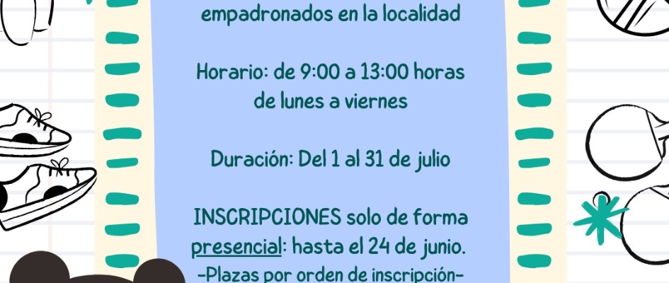 INSCRIPCIONES ESCUELA DE VERANO 2026