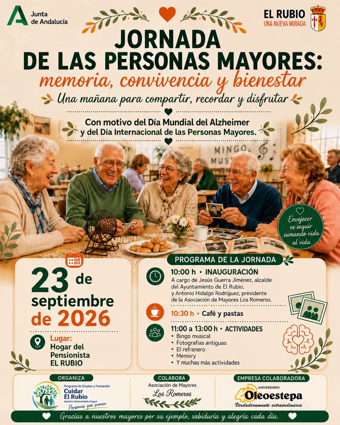 JORNADA DE LAS PERSONAS MAYORES EN EL RUBIO