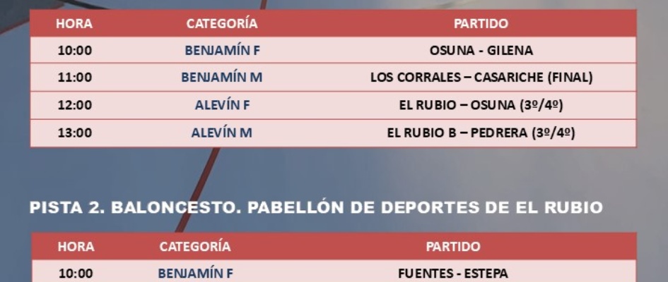JORNADA FINAL DE LOS JUEGOS DEPORTIVOS PROVINCIALES EN LA MODALIDAD DE BALONCESTO