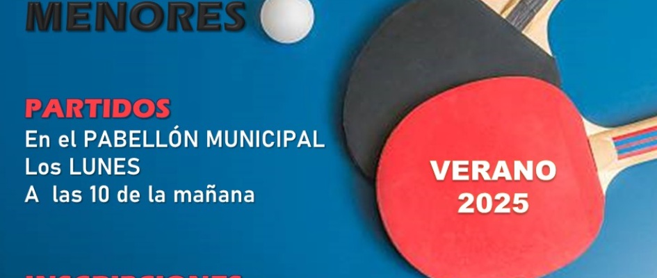 LIGA TENIS DE MESA - MENORES