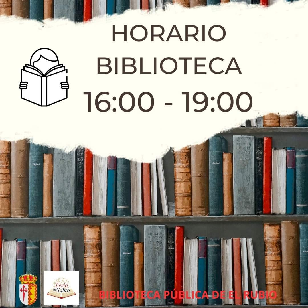 NUEVO HORARIO DE LA BIBLIOTECA MUNICIPAL