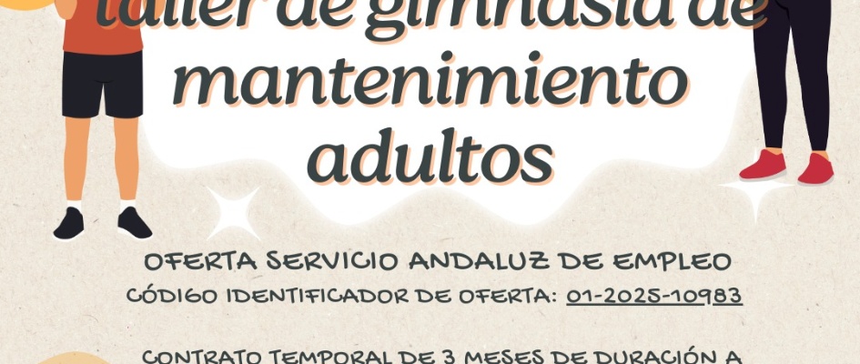 OFERTA DE EMPLEO PARA MONITORANIMADOR DEPORTIVO PARA EL RUBIO