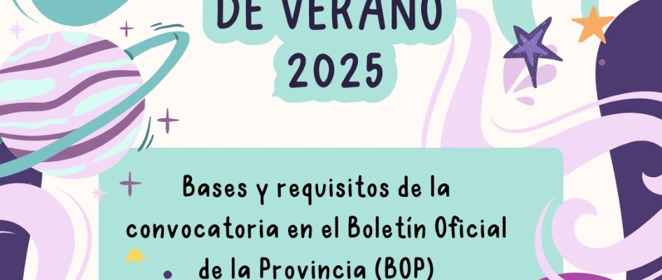 OFERTA DE EMPLEO PARA MONITOR@S DE LA ESCUELA DE VERANO 2025