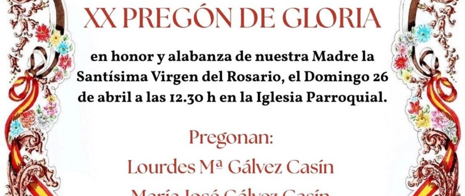 PREGÓN DE GLORIA