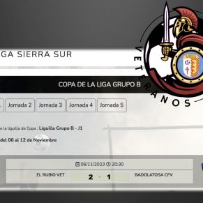 Resultados de la 1ª jornada de los Veteranos Espartanos El Rubio en la Copa de la Liga - Grupo B