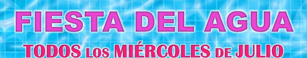 TODOS LOS MIÉRCOLES DE JULIO ATRACCIÓN ACUÁTICA EN LA PISCINA DE EL RUBIO