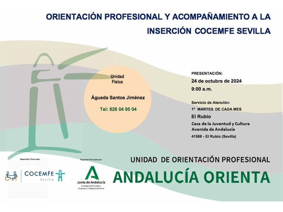 UNIDAD DE ORIENTACIÓN PROFESIONAL Y ACOMPAÑAMIENTO A LA INSERCIÓN DE COCEMFE SEVILLA